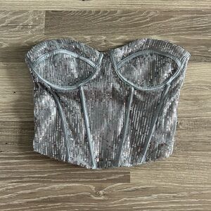 Sequin Corset Top